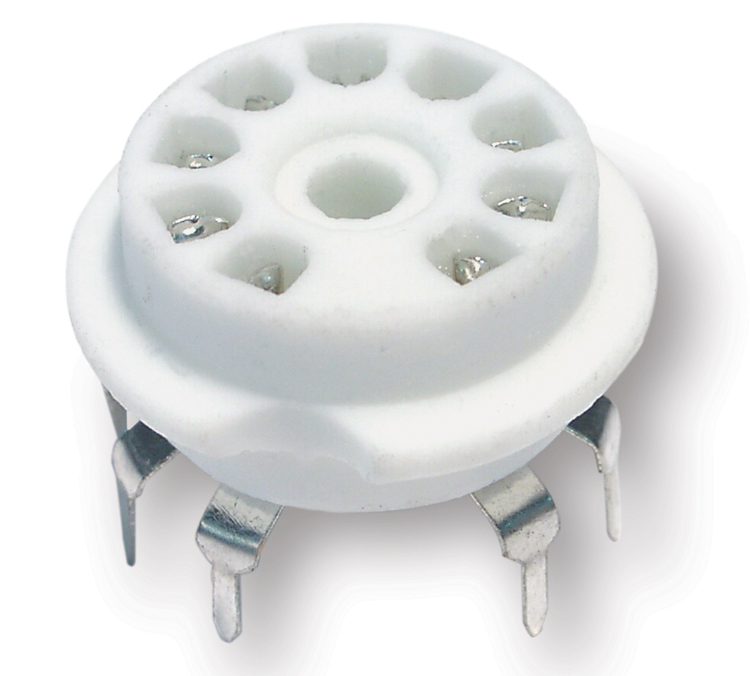 9PINPCF 9 Pin Tube Socket - Image 1