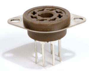 vt8-pt-1 VT8-PT 8 Pin Octal Style PC Mount Tube Socket