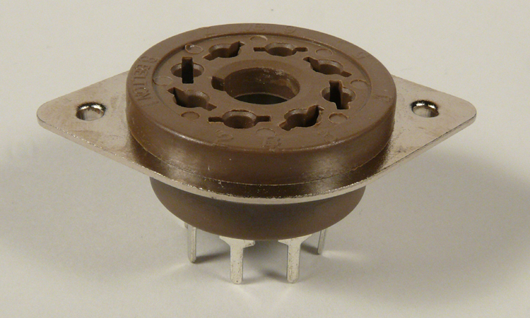 VT8-PTS-B 8 Pin Octal Style Chassis Mount Tube Socket - Image 1