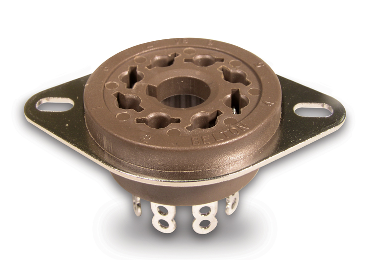 VT8-ST 8 Pin Octal Style Saddle Mount Tube Socket - Image 1