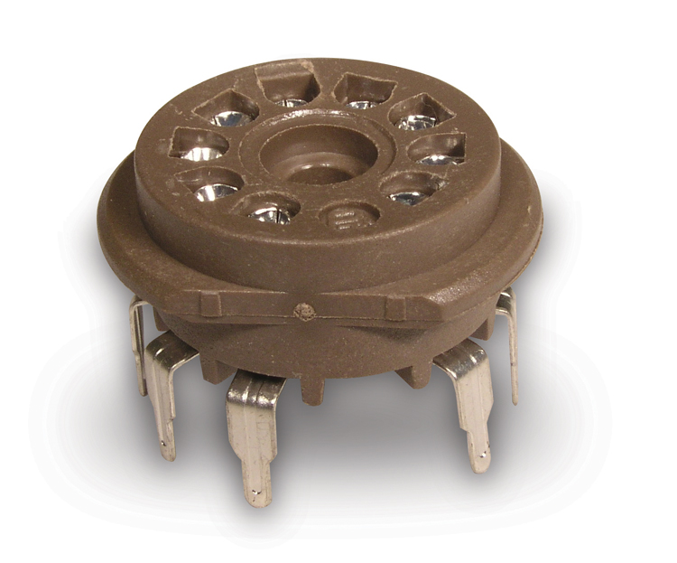 VT9-PT 9 Pin Miniature Tube Socket - Image 1